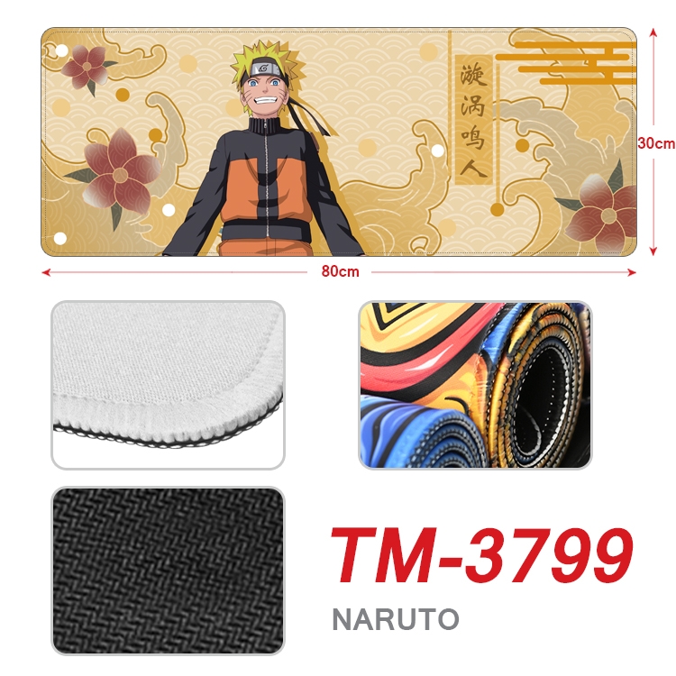 Naruto Anime peripheral new lock edge mouse pad 80X30cm TM-3799A