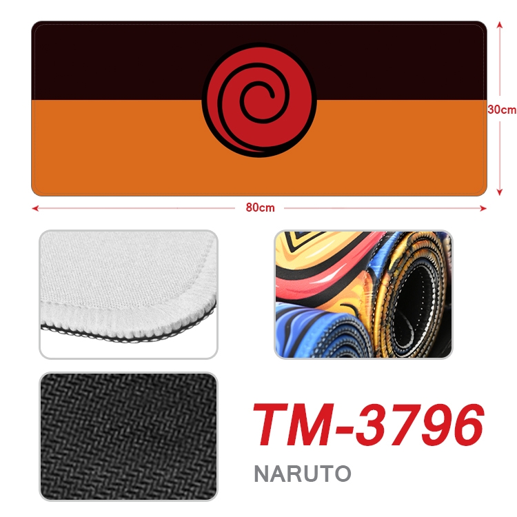 Naruto Anime peripheral new lock edge mouse pad 80X30cm TM-3796A