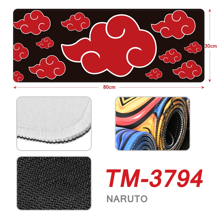 Naruto Anime peripheral new lock edge mouse pad 80X30cm TM-3794A