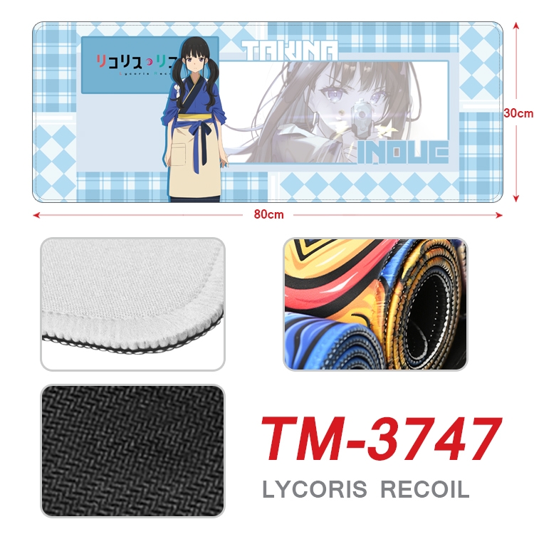 Lycoris Recoil Anime peripheral new lock edge mouse pad 80X30cm TM-3747A