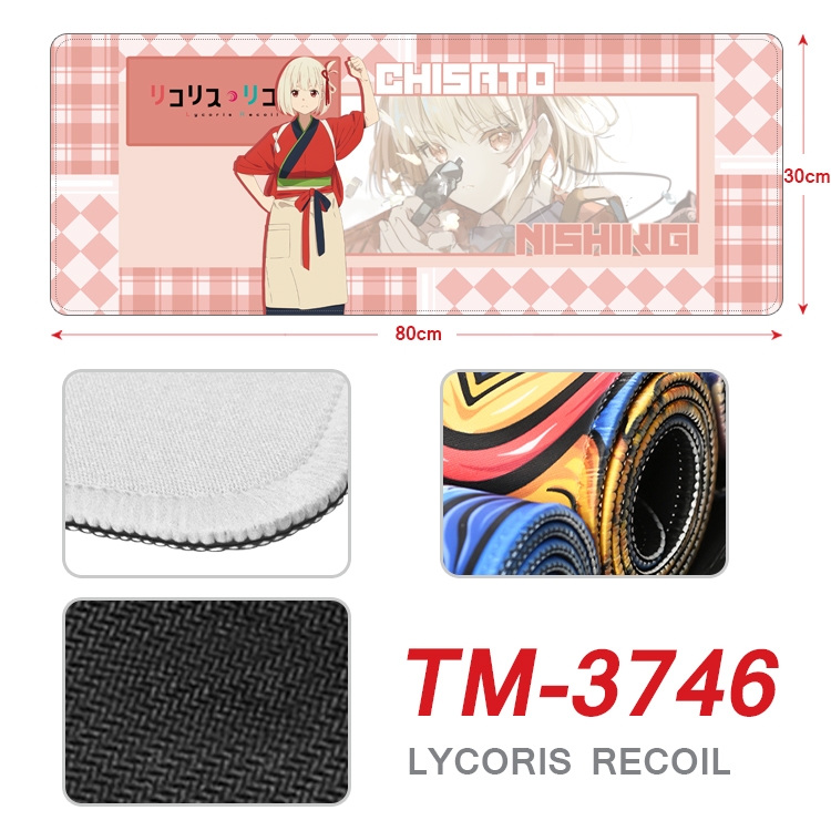 Lycoris Recoil Anime peripheral new lock edge mouse pad 80X30cm  TM-3746A