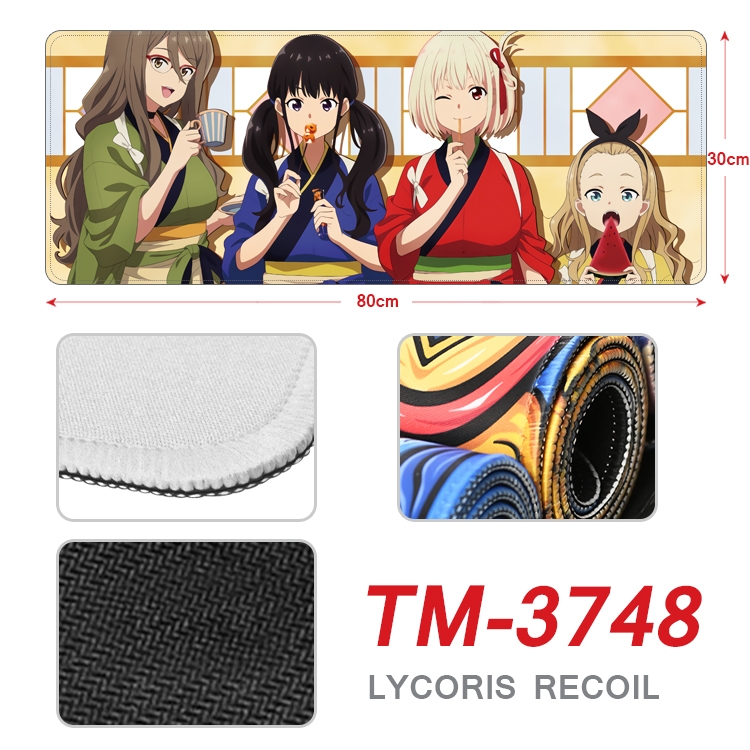 Lycoris Recoil Anime peripheral new lock edge mouse pad 80X30cm TM-3748A