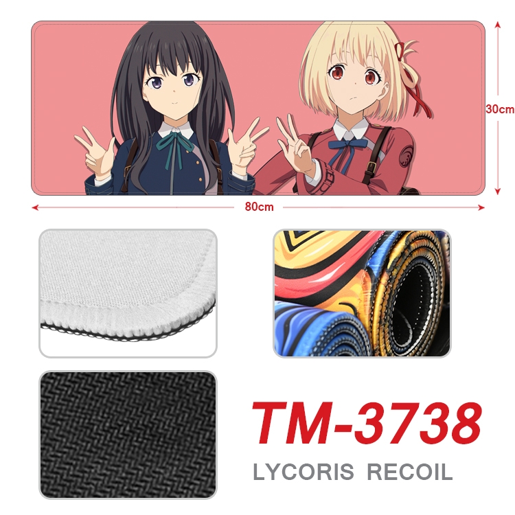 Lycoris Recoil Anime peripheral new lock edge mouse pad 80X30cm TM-3738A