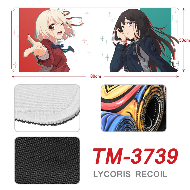 Lycoris Recoil Anime peripheral new lock edge mouse pad 80X30cm  TM-3739A