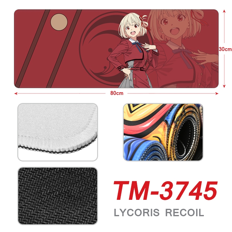 Lycoris Recoil Anime peripheral new lock edge mouse pad 80X30cm TM-3745A