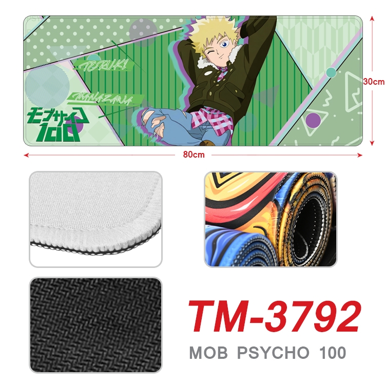 Mob Psycho 100 Anime peripheral new lock edge mouse pad 80X30cm  TM-3792A