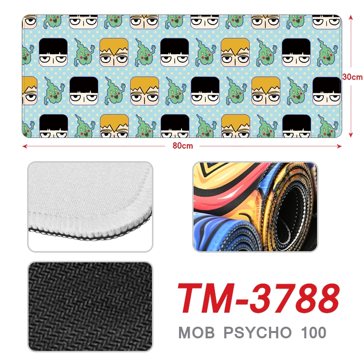 Mob Psycho 100 Anime peripheral new lock edge mouse pad 80X30cm TM-3788A