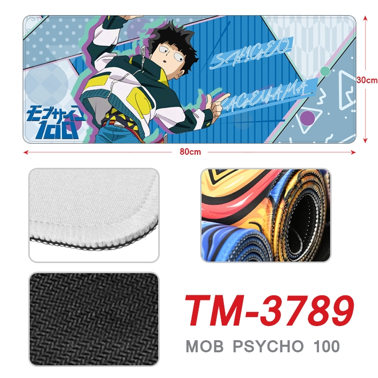 Mob Psycho 100 Anime peripheral new lock edge mouse pad 80X30cm  TM-3789A