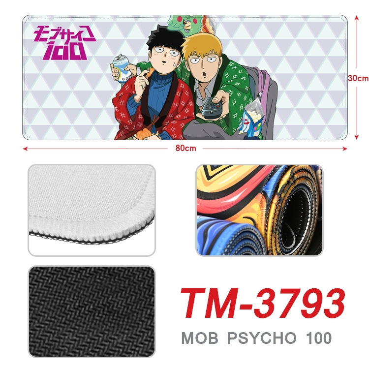 Mob Psycho 100 Anime peripheral new lock edge mouse pad 80X30cm TM-3793A