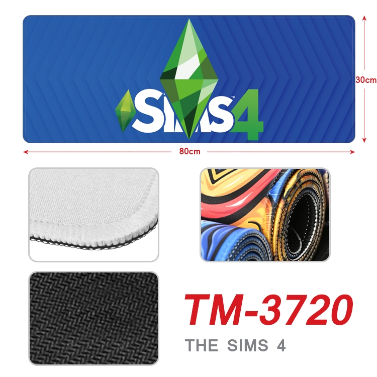 The Sims 4 Anime peripheral new lock edge mouse pad 80X30cm TM-3720A