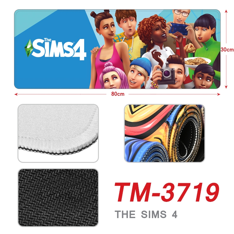 The Sims 4 Anime peripheral new lock edge mouse pad 80X30cm  TM-3719A