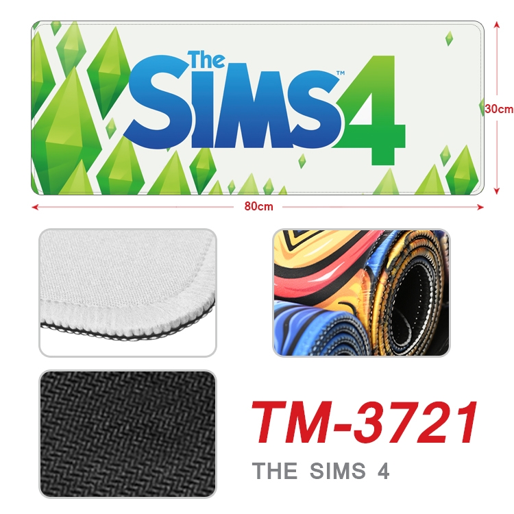 The Sims 4 Anime peripheral new lock edge mouse pad 80X30cm TM-3721A