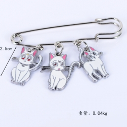 Sweet Cat Anime metal brooch b...
