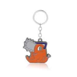 Chainsaw man Metal keychain ba...