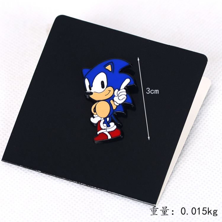 Sonic The Hedgehog Cartoon metal brooch badge price for 5 pcs