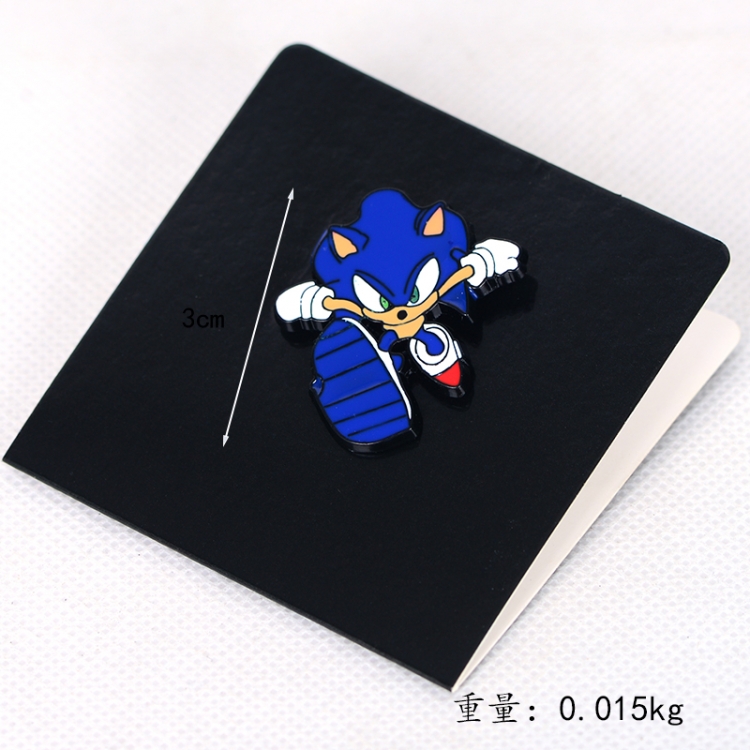 Sonic The Hedgehog Cartoon metal brooch badge price for 5 pcs