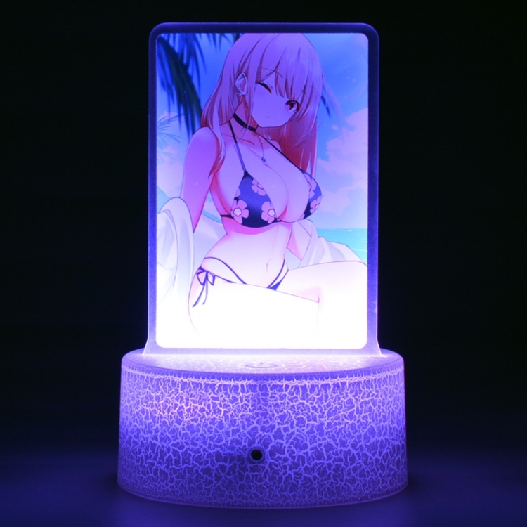 Sono Bisque Doll wa Koi o Suru Acrylic night light 16 kinds of color changing USB interface box 14X7X4CM white base