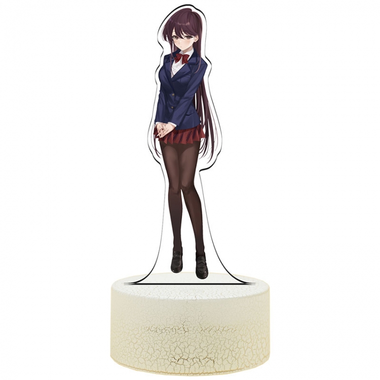 Komi-san wa, Komyushou Desu Acrylic Night Light 16 Color-changing USB Interface Box Set 19X7X4CM white base