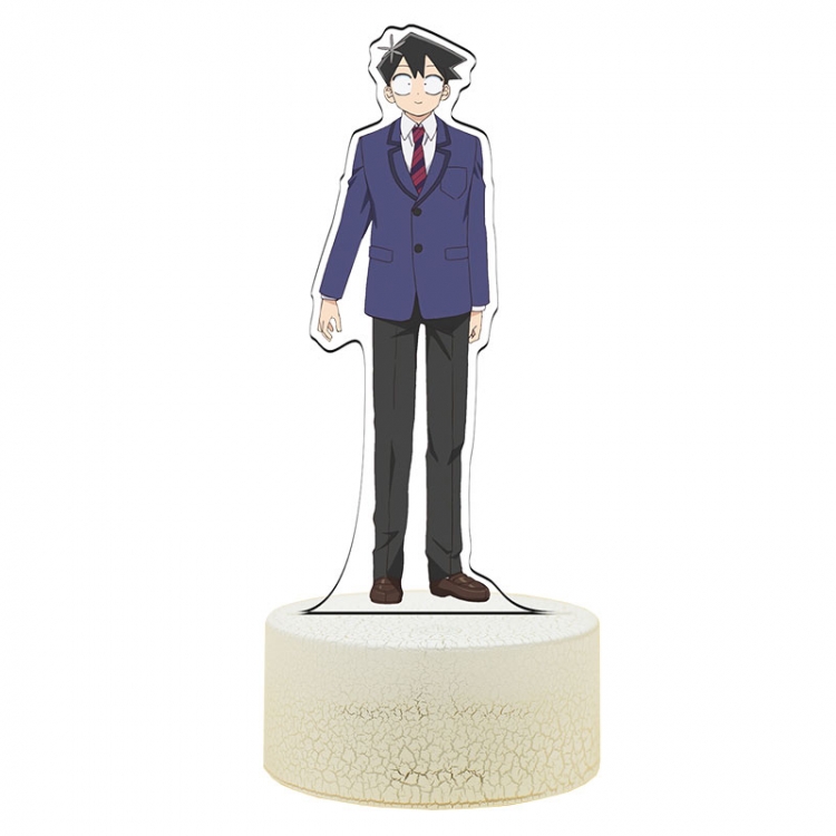 Komi-san wa, Komyushou Desu Acrylic Night Light 16 Color-changing USB Interface Box Set 19X7X4CM white base