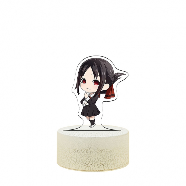 Kaguya-sama: Love Is War Acrylic night light 16 kinds of color changing USB interface box 14X7X4CM white base