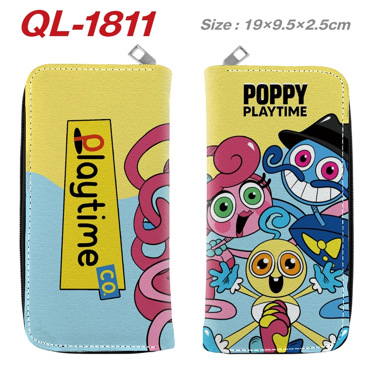 Poppy Playtime Animation perimeter long zipper wallet 19.5x9.5x2.5cm  QL-1811