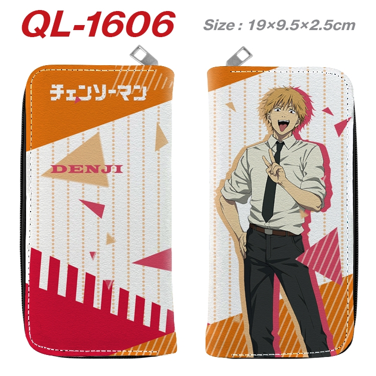 Chainsaw man Animation perimeter long zipper wallet 19.5x9.5x2.5cm QL-1606