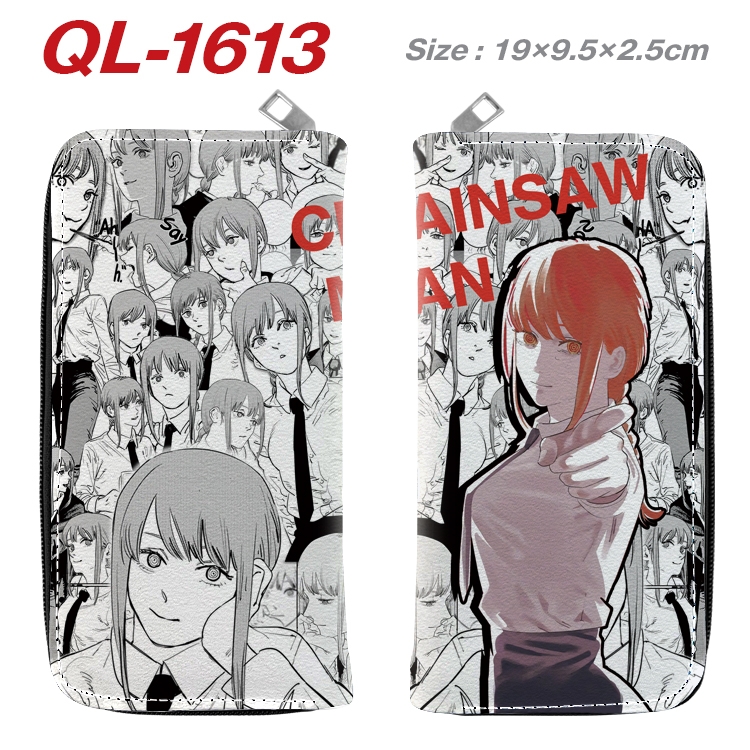 Chainsaw man Animation perimeter long zipper wallet 19.5x9.5x2.5cm QL-1613