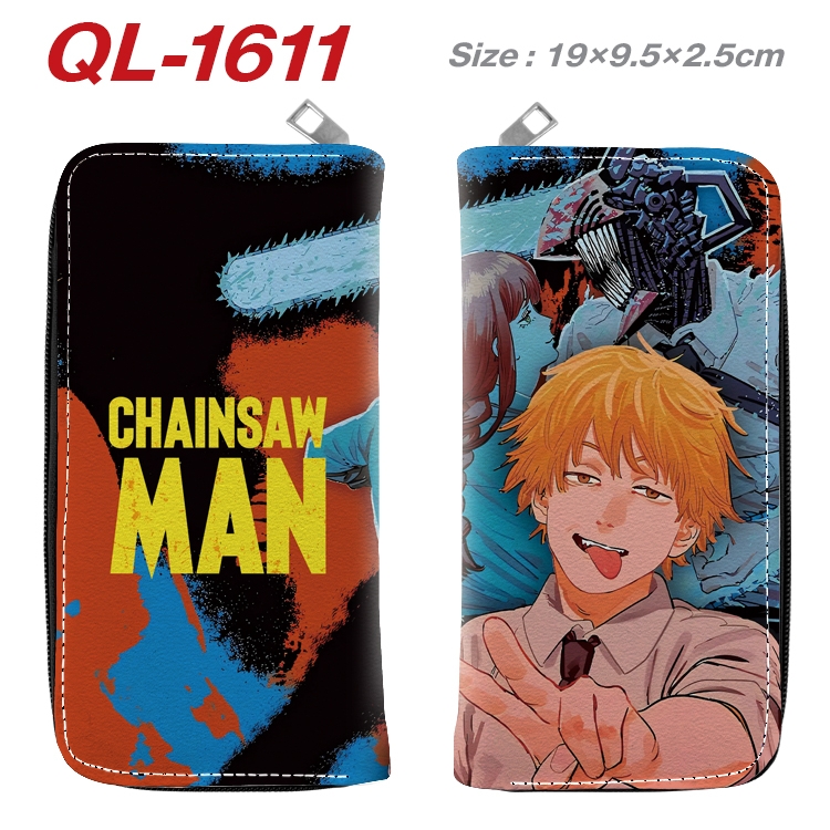 Chainsaw man Animation perimeter long zipper wallet 19.5x9.5x2.5cm QL-1611