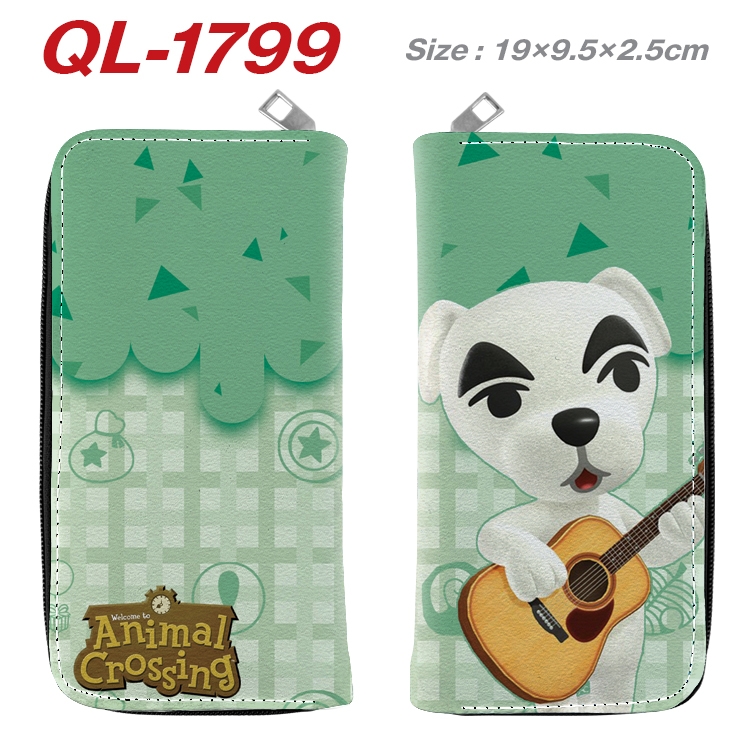 Animal Crossing Animation perimeter long zipper wallet 19.5x9.5x2.5cm  QL-1799