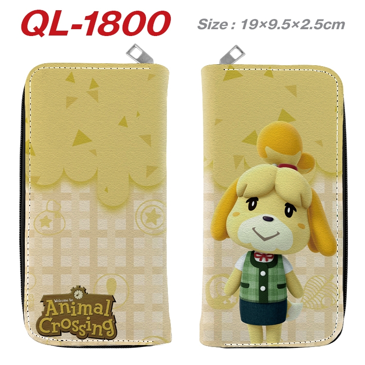 Animal Crossing Animation perimeter long zipper wallet 19.5x9.5x2.5cm  QL-1800