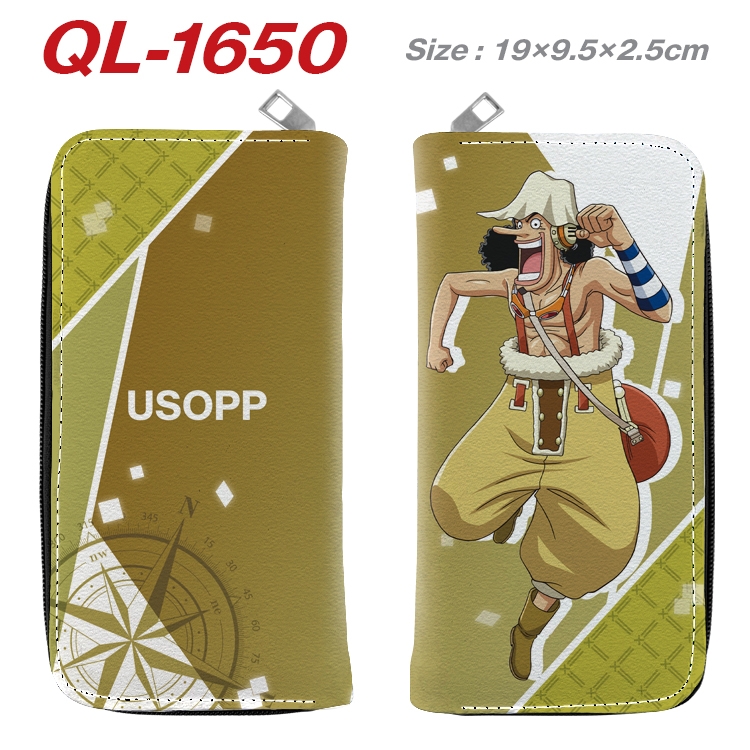 One Piece Animation perimeter long zipper wallet 19.5x9.5x2.5cm QL-1650