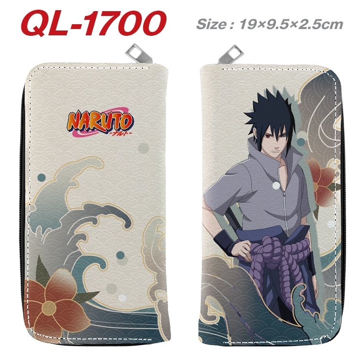 Naruto Animation perimeter long zipper wallet 19.5x9.5x2.5cm  QL-1700