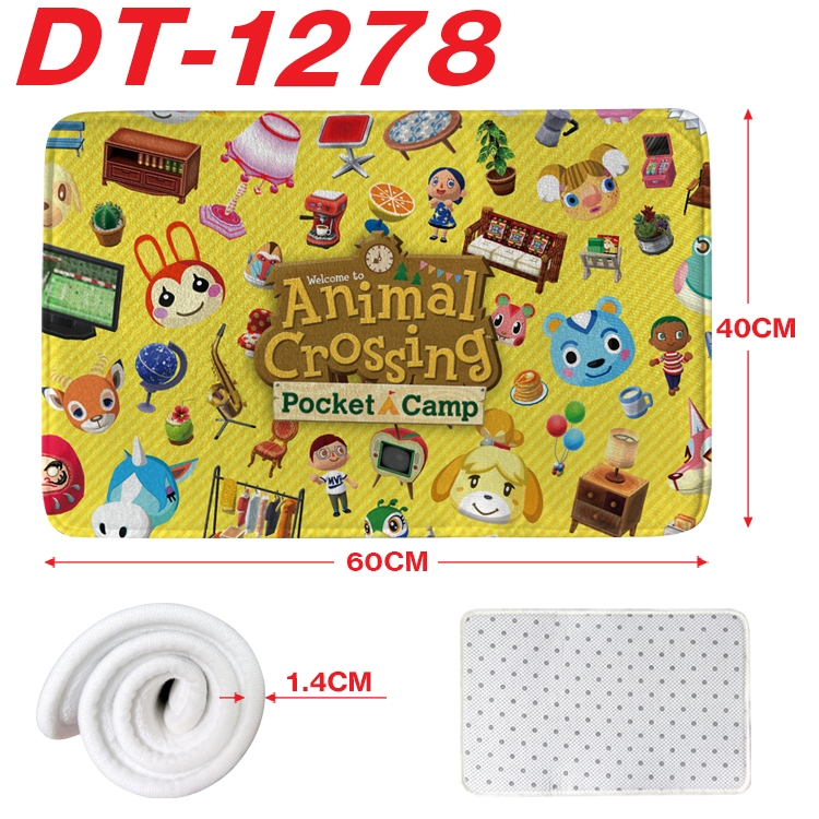 Animal Crossing Animation full-color carpet floor mat 40x60X1.4cm DT-1278