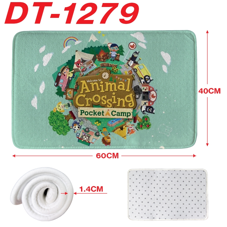 Animal Crossing Animation full-color carpet floor mat 40x60X1.4cm DT-1279