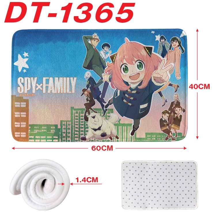 SPY×FAMILY Animation full-color carpet floor mat 40x60X1.4cm DT-1365