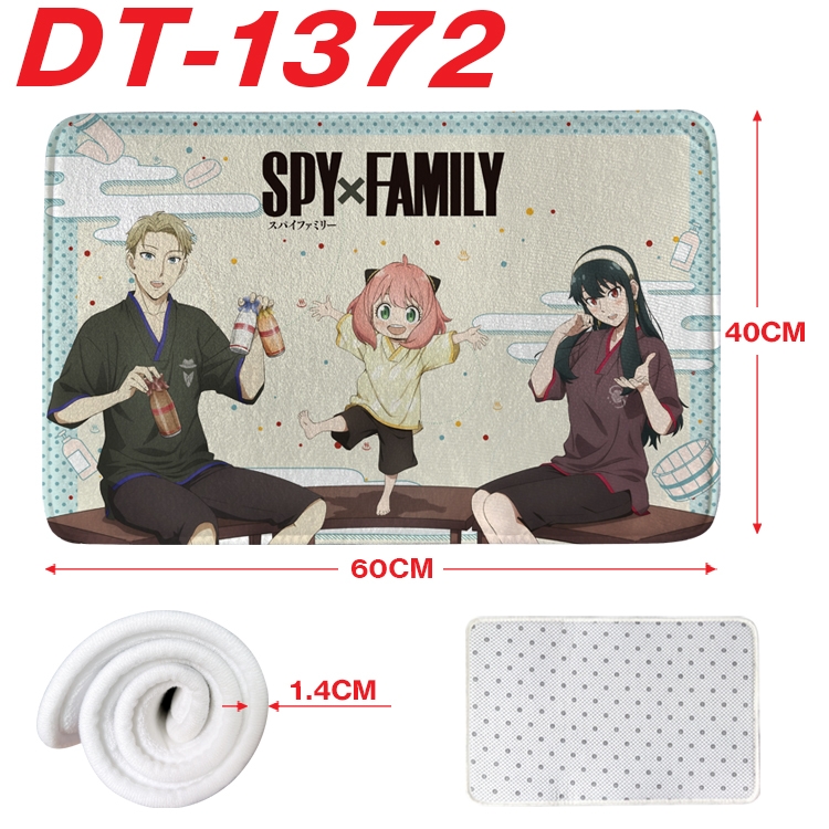 SPY×FAMILY Animation full-color carpet floor mat 40x60X1.4cm DT-1372