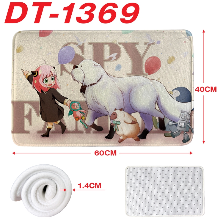 SPY×FAMILY Animation full-color carpet floor mat 40x60X1.4cm DT-1369