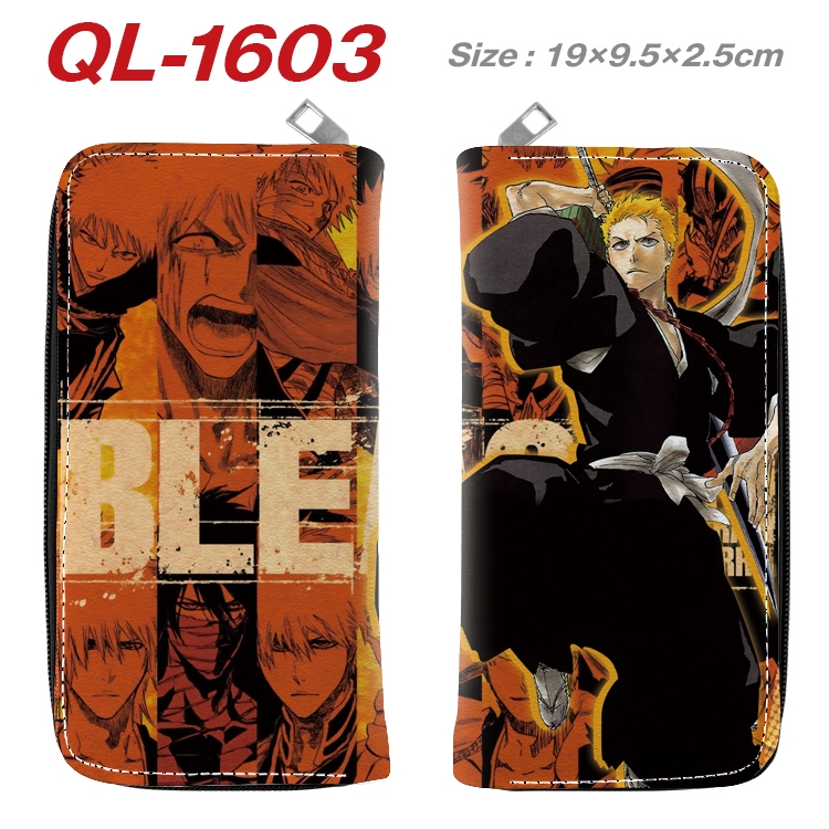 Bleach Animation perimeter long zipper wallet 19.5x9.5x2.5cm QL-1603