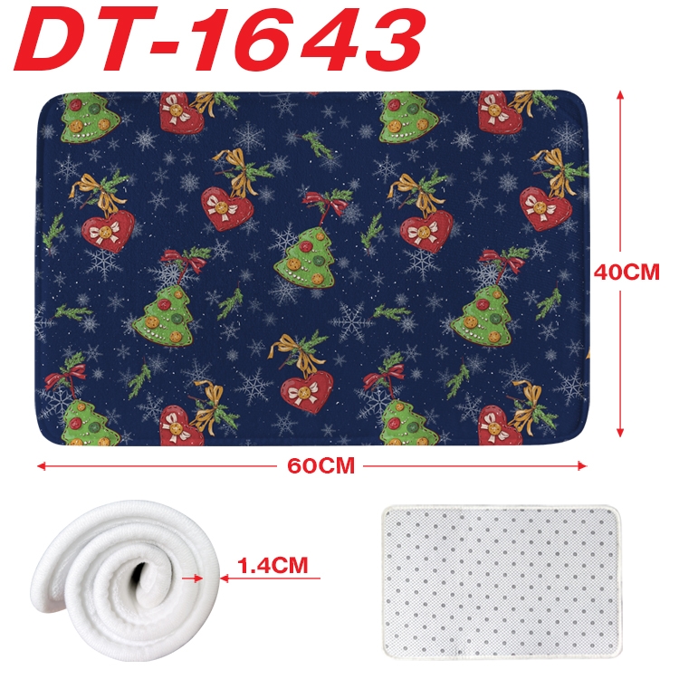 Christmas Cartoon full-color carpet floor mat 40x60X1.4cm DT-1643