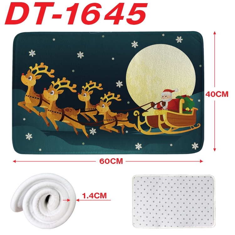 Christmas Cartoon full-color carpet floor mat 40x60X1.4cm DT-1645