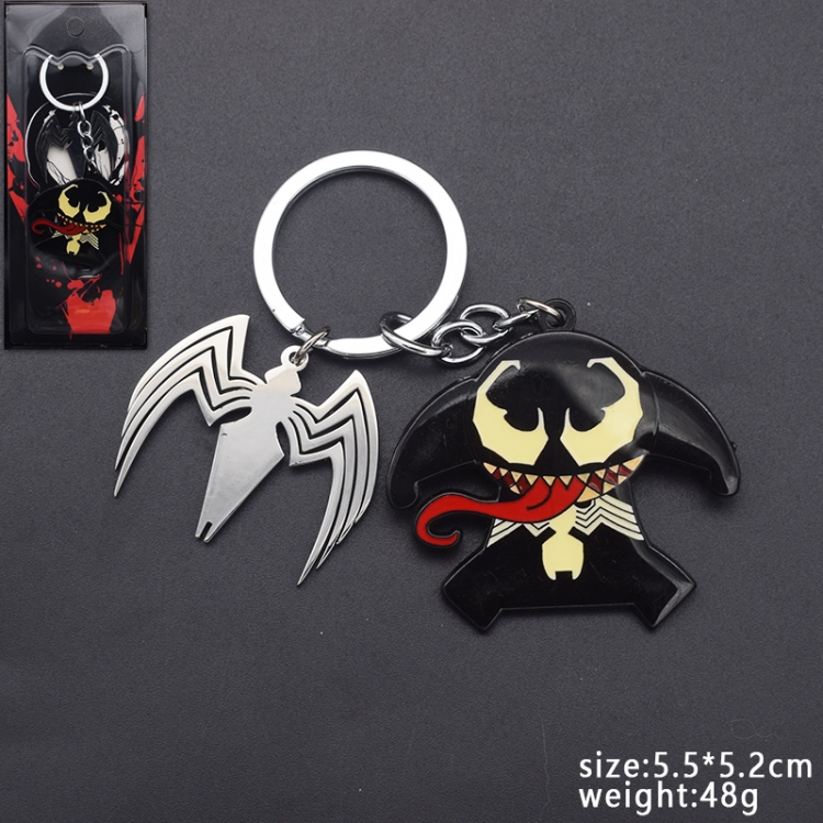 venom Animation cartoon series burning key chain schoolbag pendant