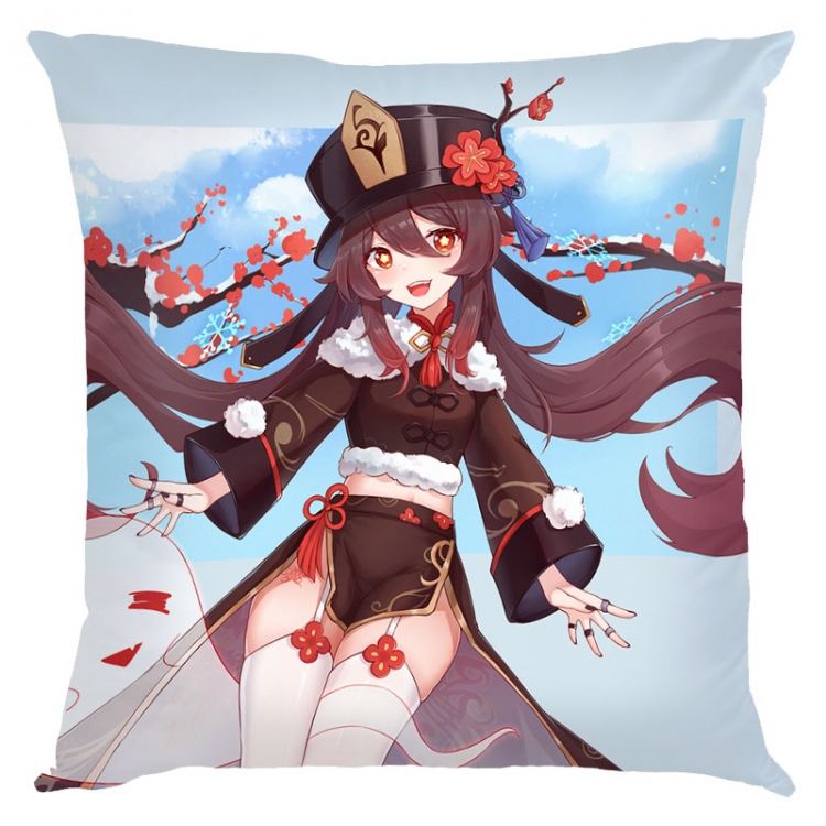 Genshin Impact Anime square full-color pillow cushion 45X45CM NO FILLING Y1-210