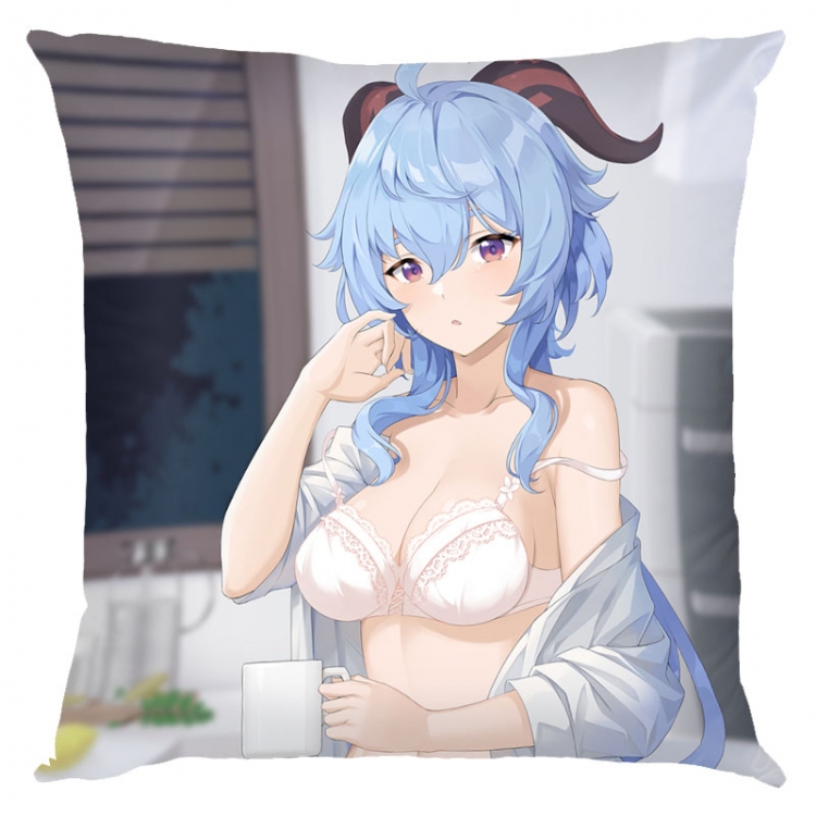 Genshin Impact Anime square full-color pillow cushion 45X45CM NO FILLING Y1-207