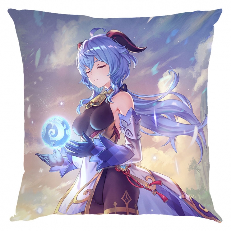 Genshin Impact Anime square full-color pillow cushion 45X45CM NO FILLING Y1-208