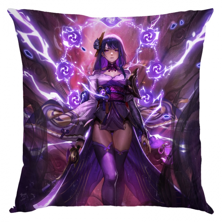 Genshin Impact Anime square full-color pillow cushion 45X45CM NO FILLING  Y1-261