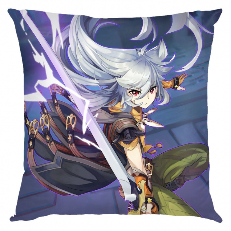 Genshin Impact Anime square full-color pillow cushion 45X45CM NO FILLING Y1-230