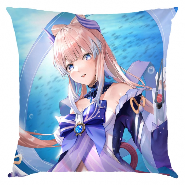 Genshin Impact Anime square full-color pillow cushion 45X45CM NO FILLING  Y1-217