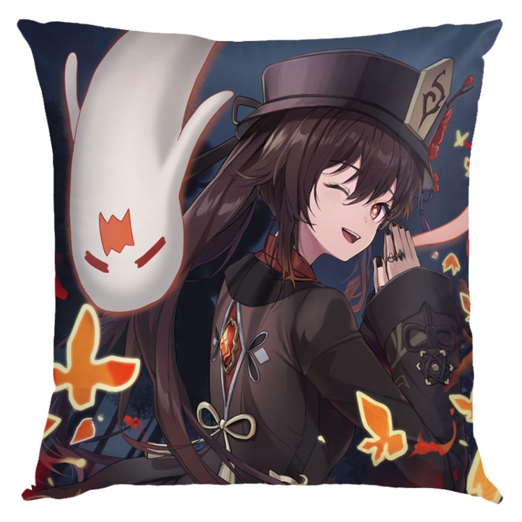 Genshin Impact Anime square full-color pillow cushion 45X45CM NO FILLING Y1-212