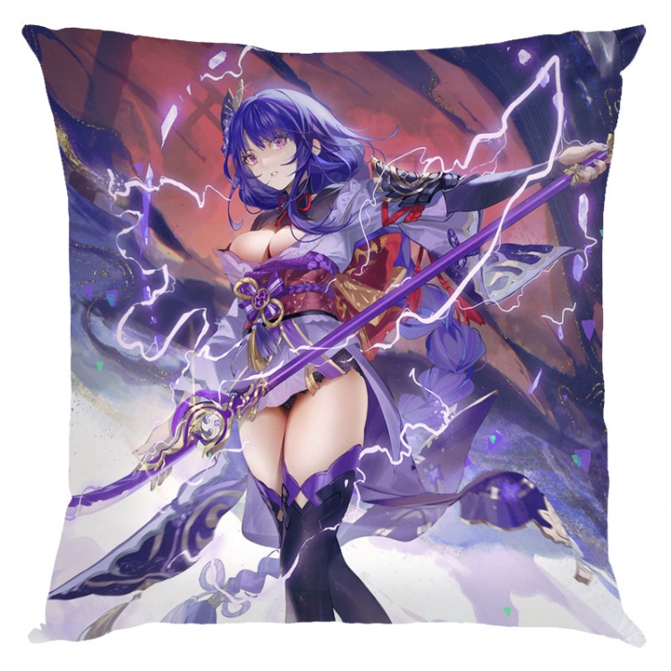 Genshin Impact Anime square full-color pillow cushion 45X45CM NO FILLING  Y1-252