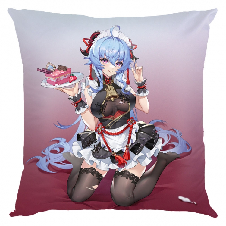 Genshin Impact Anime square full-color pillow cushion 45X45CM NO FILLING Y1-206